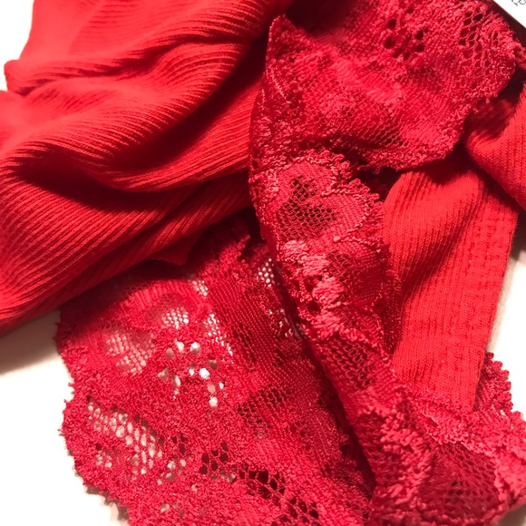 Free People Flipside Red Lace Tank Top - Picture 8 of 8